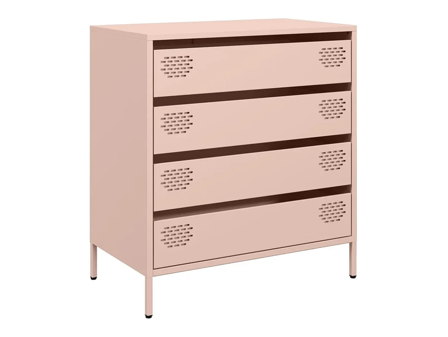 Aparador rosa 68x39x73,5 cm acero laminado en frío
