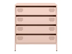 Aparador rosa 68x39x73,5 cm acero laminado en frío
