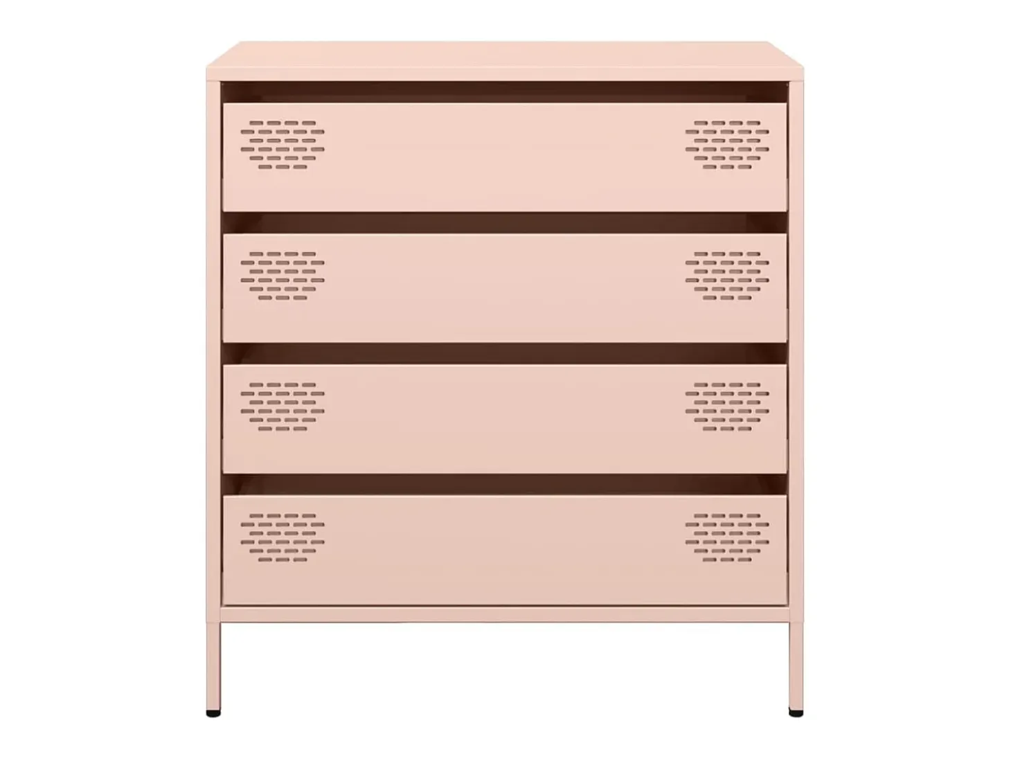 Aparador rosa 68x39x73,5 cm acero laminado en frío