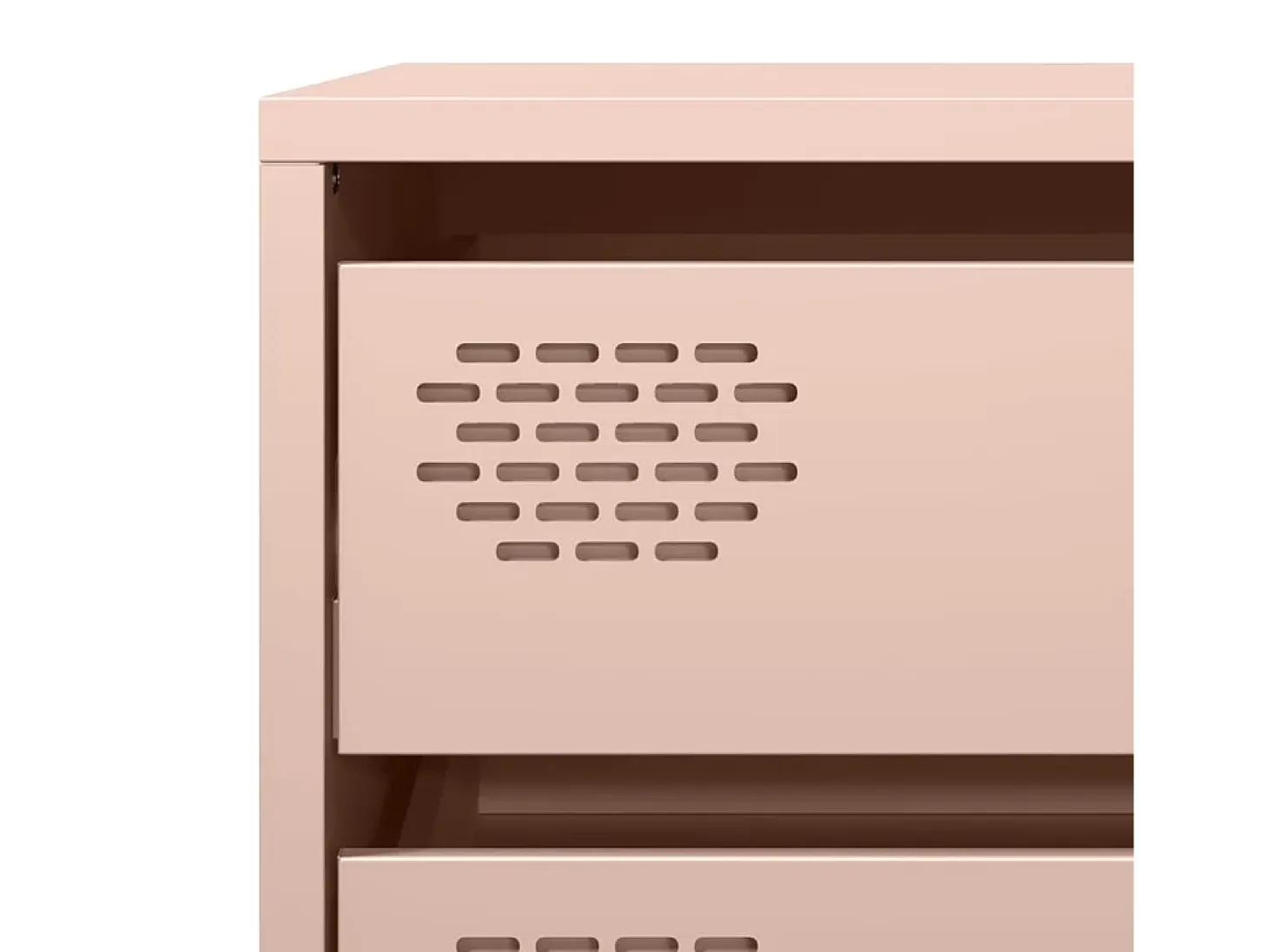 Aparador rosa 68x39x73,5 cm acero laminado en frío