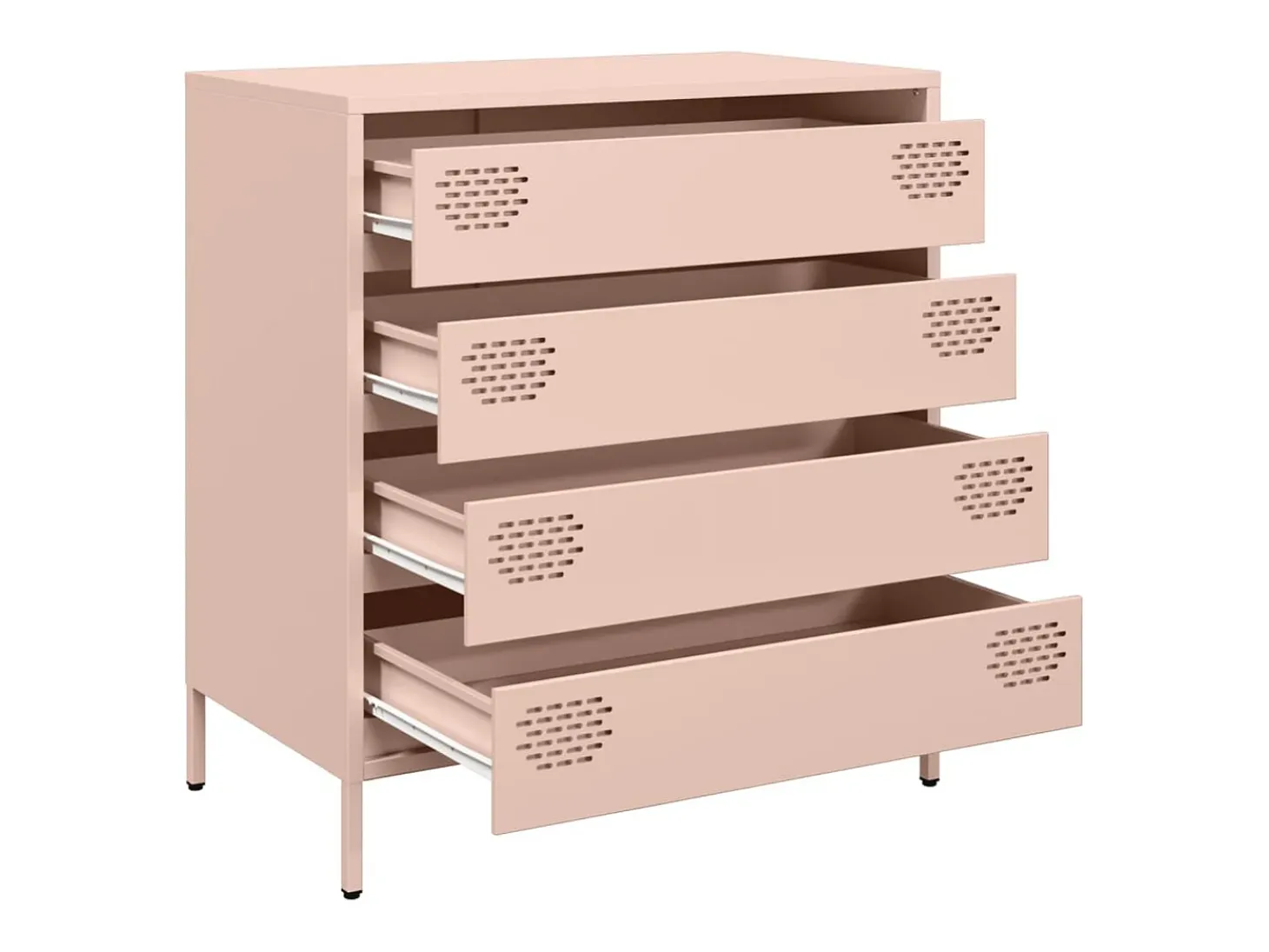 Aparador rosa 68x39x73,5 cm acero laminado en frío