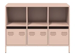 Aparador rosa 101,5x39x73,5 cm acero laminado en frío