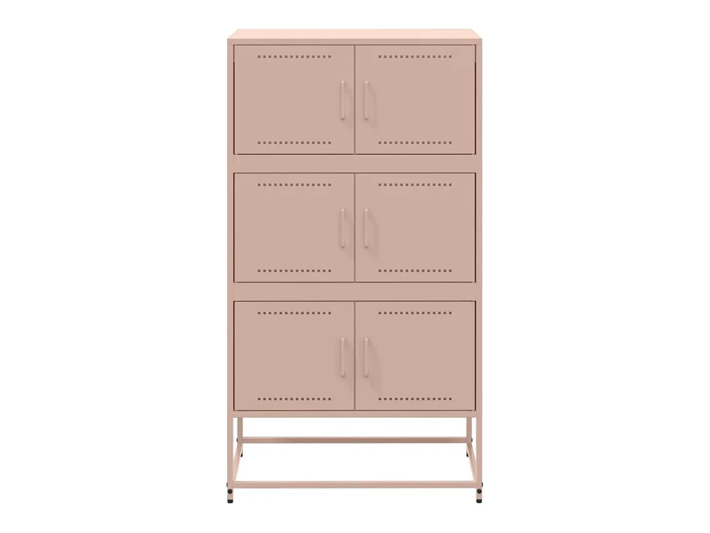 Aparador rosa 68,5x38,5x123,5 cm acero
