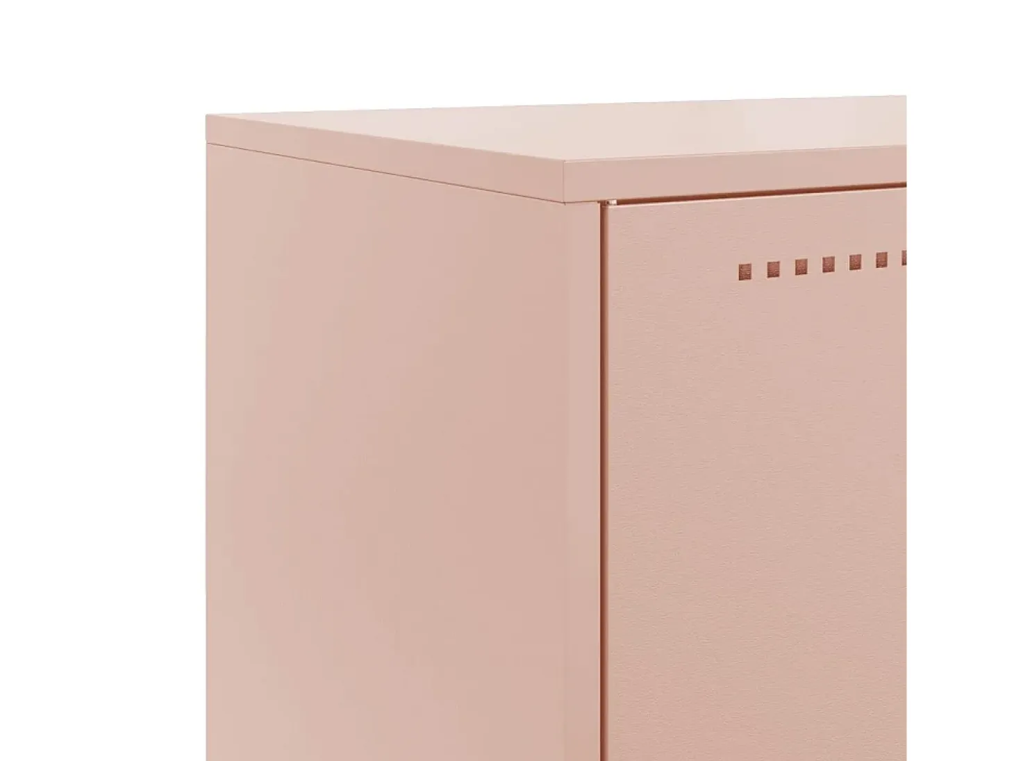 Aparador rosa 68,5x38,5x123,5 cm acero