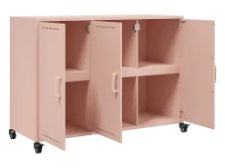Aparador rosa 100,5x39x72 cm acero