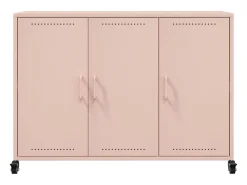 Aparador rosa 100,5x39x72 cm acero