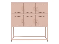 Aparador rosa 100,5x39x107 cm acero