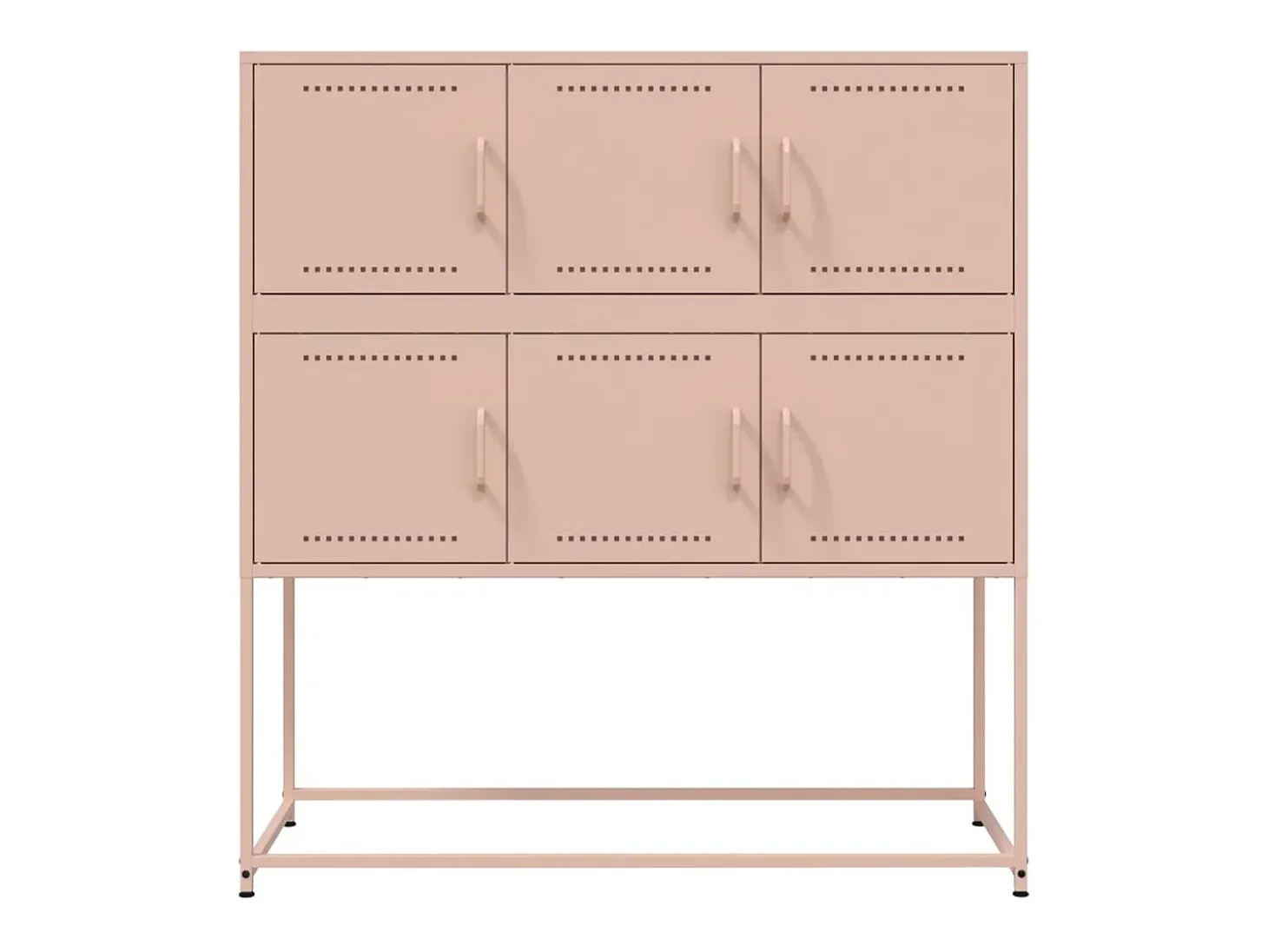 Aparador rosa 100,5x39x107 cm acero