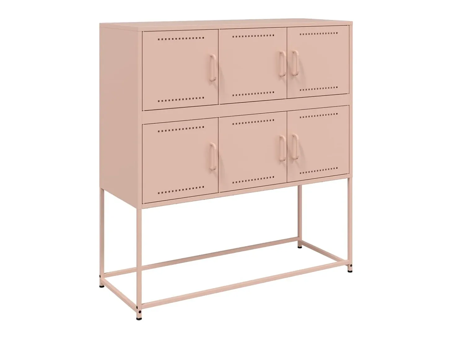 Aparador rosa 100,5x39x107 cm acero