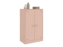 Aparador rosa 67x39x107 cm acero