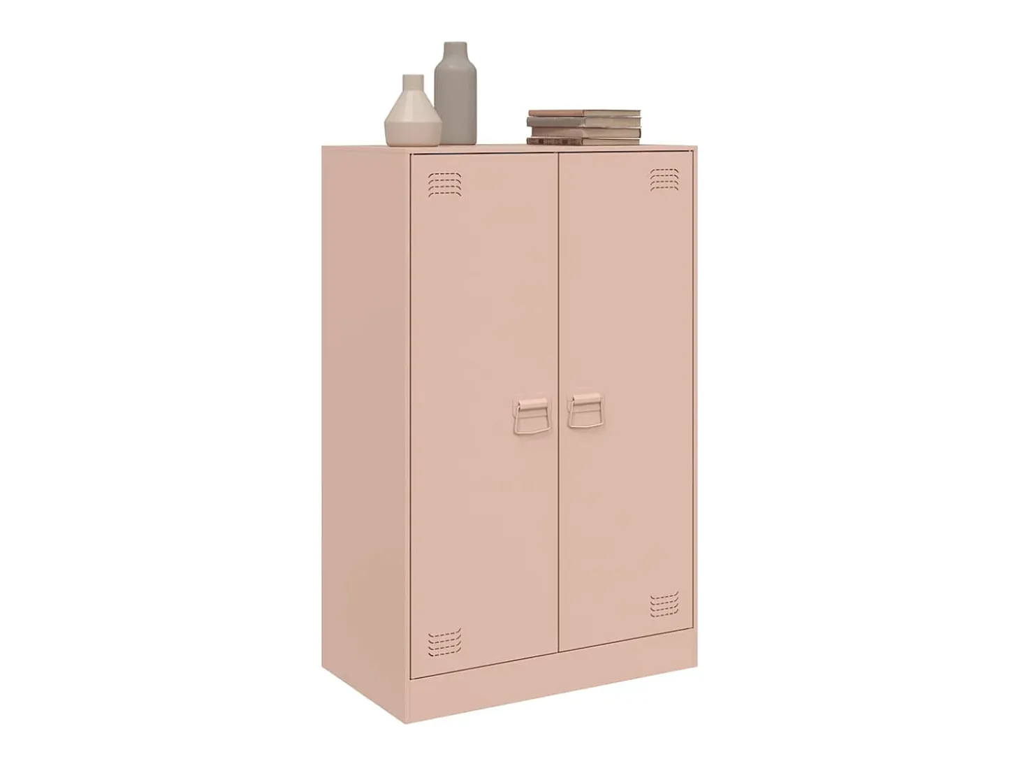 Aparador rosa 67x39x107 cm acero