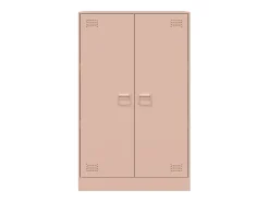 Aparador rosa 67x39x107 cm acero