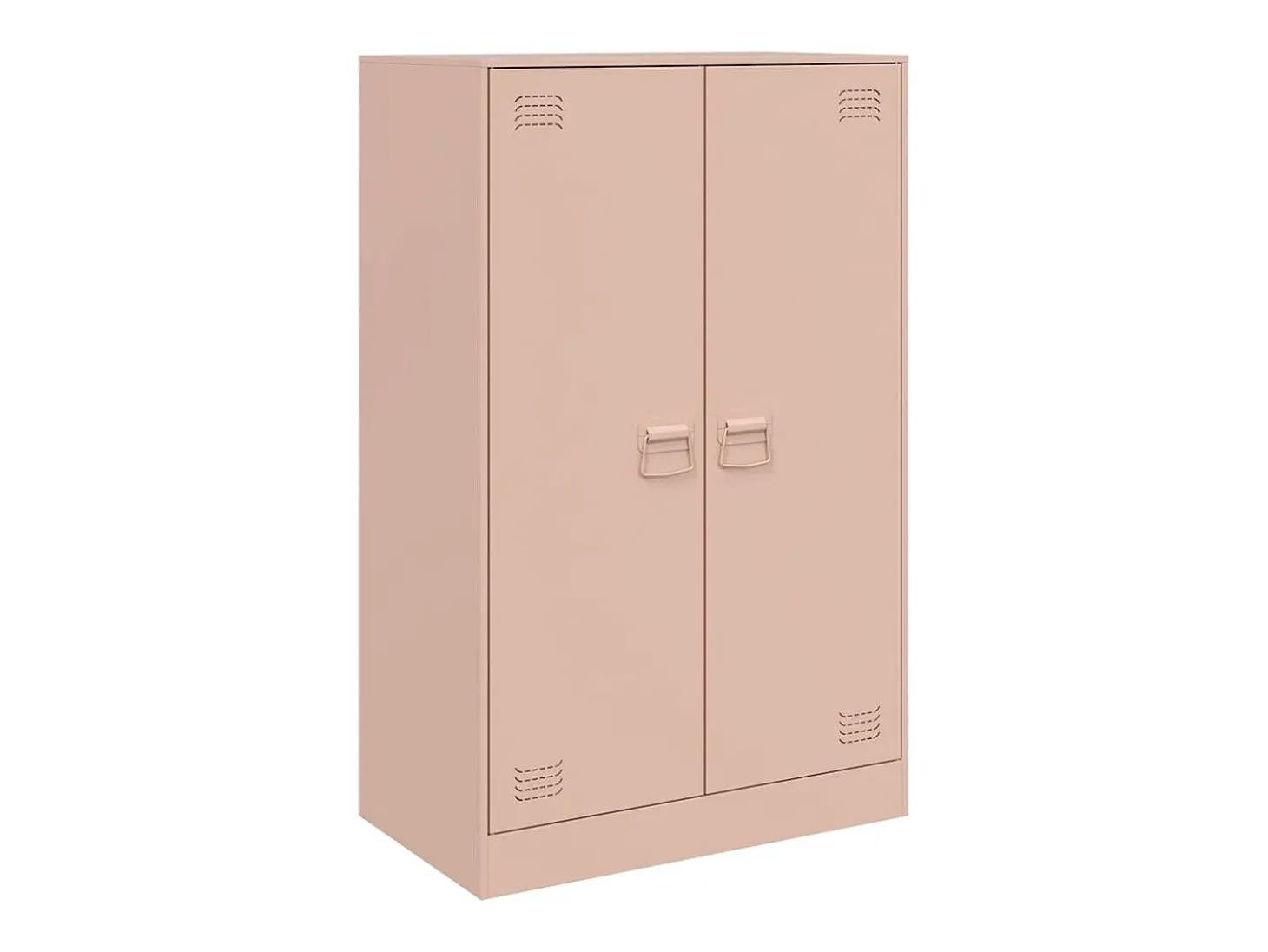 Aparador rosa 67x39x107 cm acero