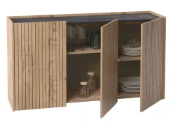 Aparador Salón Irati Moderno Roble Gold y Mármol 140 cm
