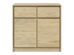 Aparador SAUDA madera maciza pino roble 80x43x75,5 cm ES803024
