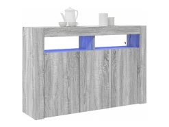 Aparador Sonoma Gris Madera de Ingeniería 116 x 30 x 75 cm Aparador