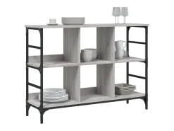 Aparador Sonoma gris 102x32x73,5 cm madera de ingeniería