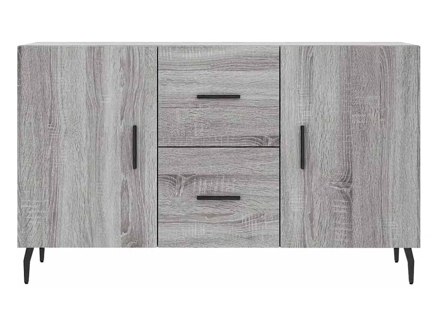 Aparador Sonoma gris 100x36x60 cm madera de ingeniería