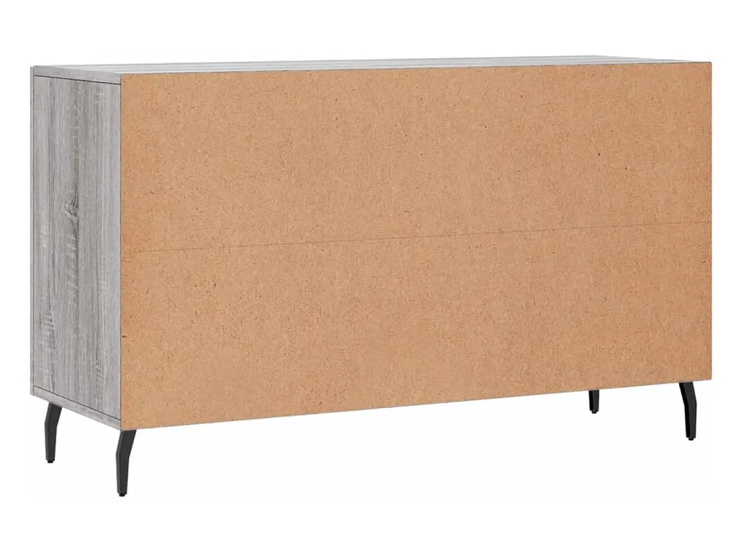 Aparador Sonoma gris 100x36x60 cm madera de ingeniería