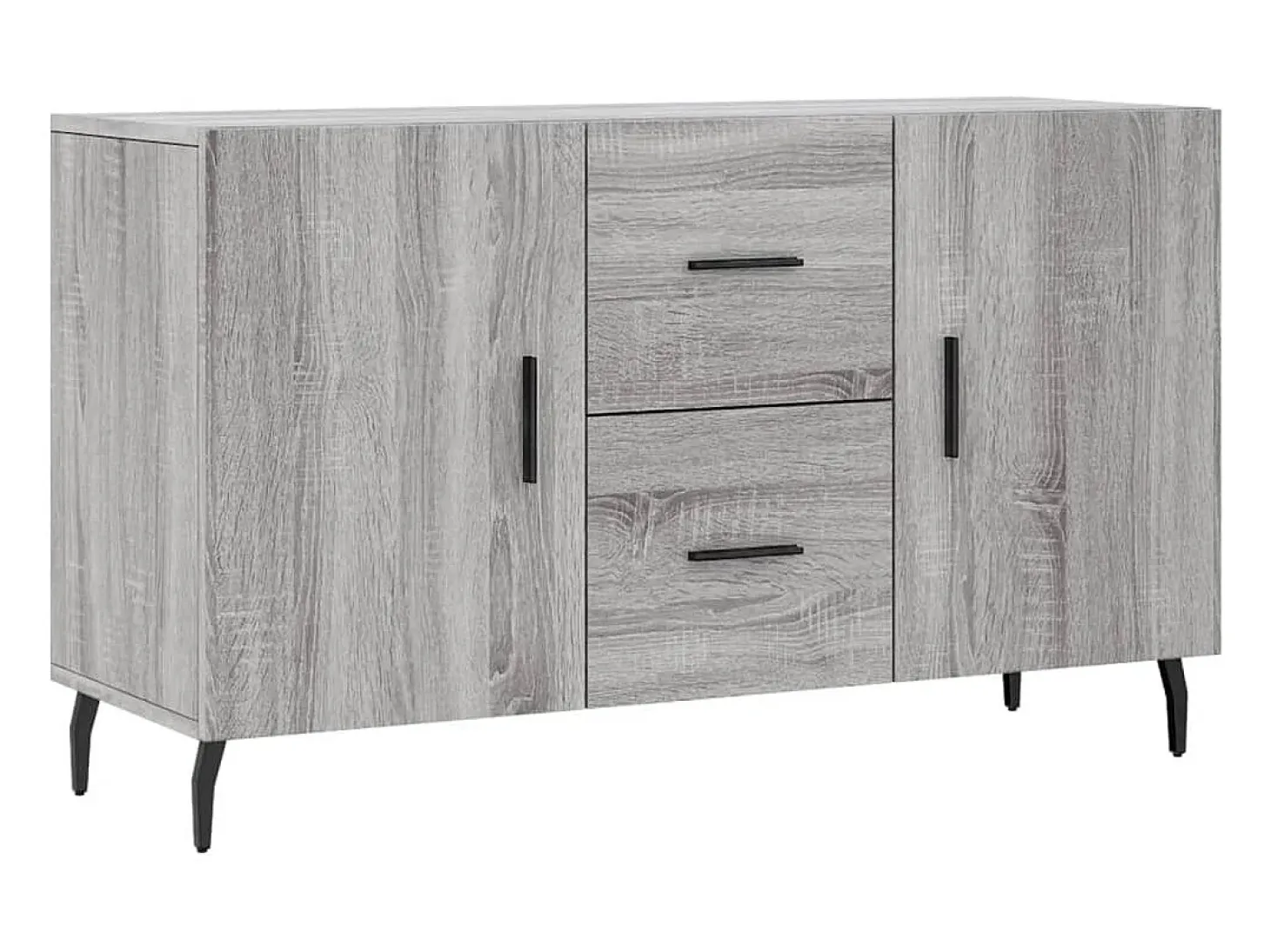 Aparador Sonoma gris 100x36x60 cm madera de ingeniería