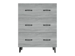 Aparador Sonoma gris 69,5x34x90 cm madera de ingeniería