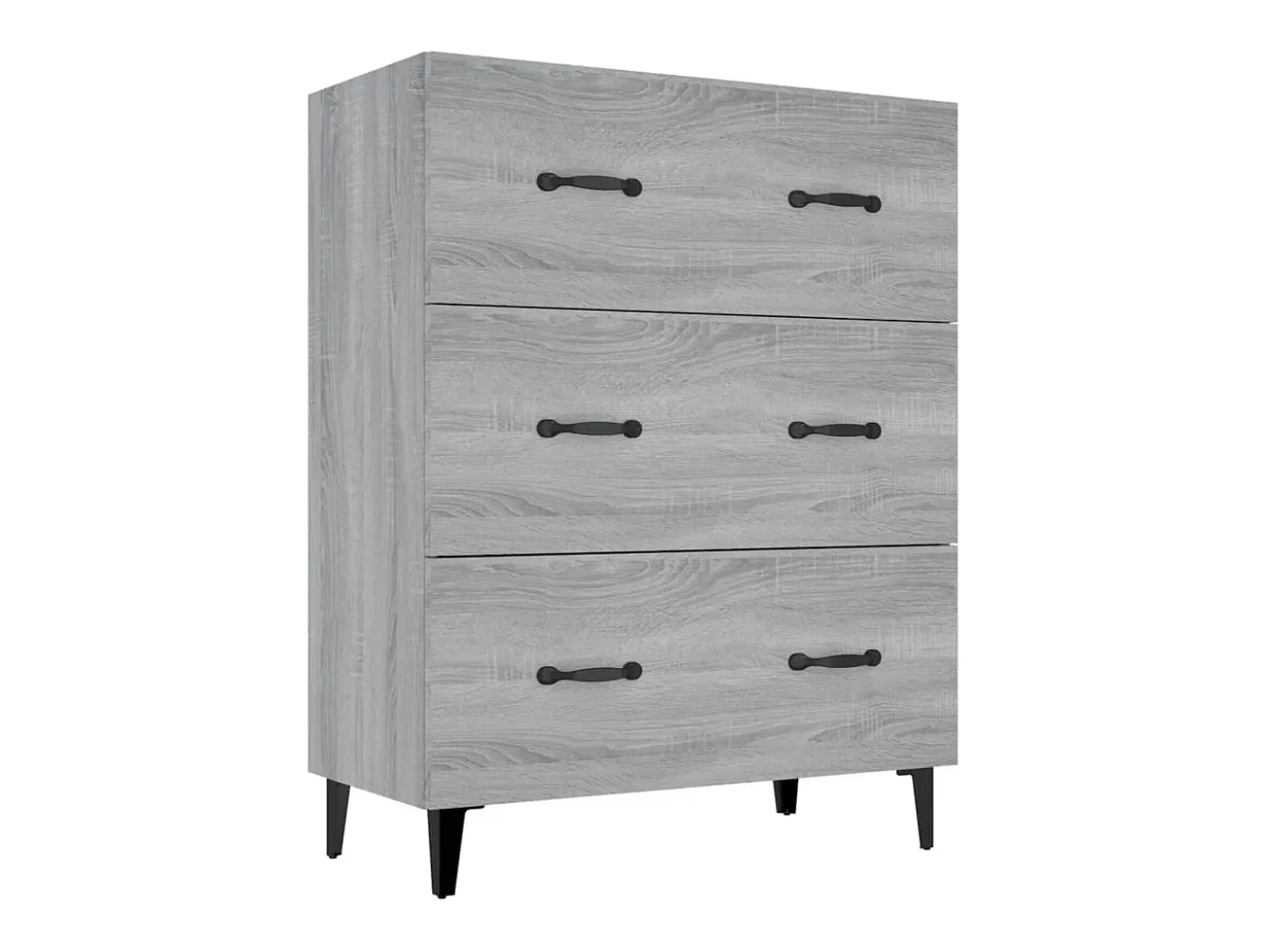 Aparador Sonoma gris 69,5x34x90 cm madera de ingeniería