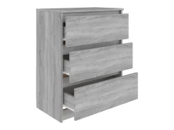 Aparador Sonoma gris 60x35x76 cm Madera de ingeniería