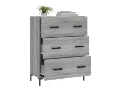 Aparador Sonoma gris 69,5x34x90 cm madera de ingeniería