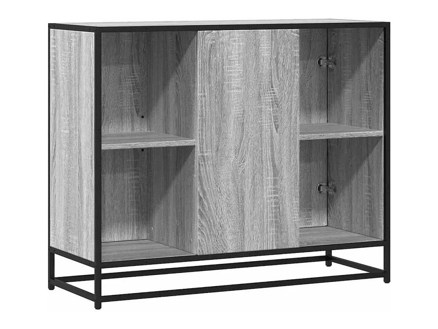 Aparador Sonoma gris 92x35x76 cm madera de ingeniería