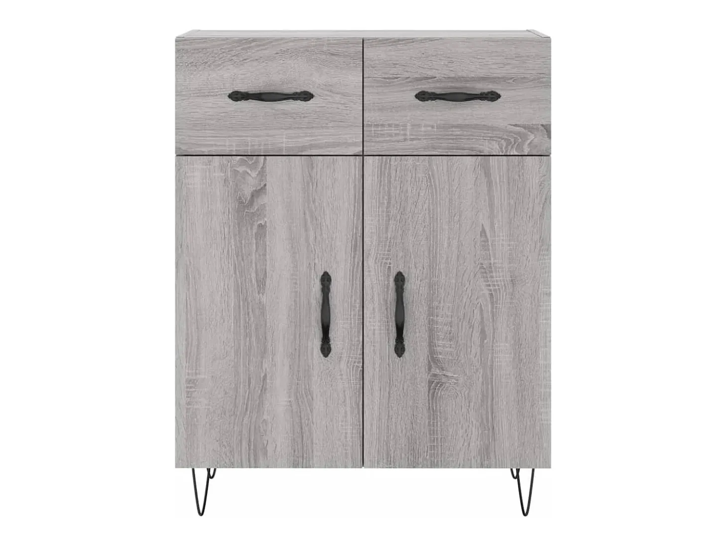 Aparador Sonoma gris 69,5x34x90 cm madera de ingeniería