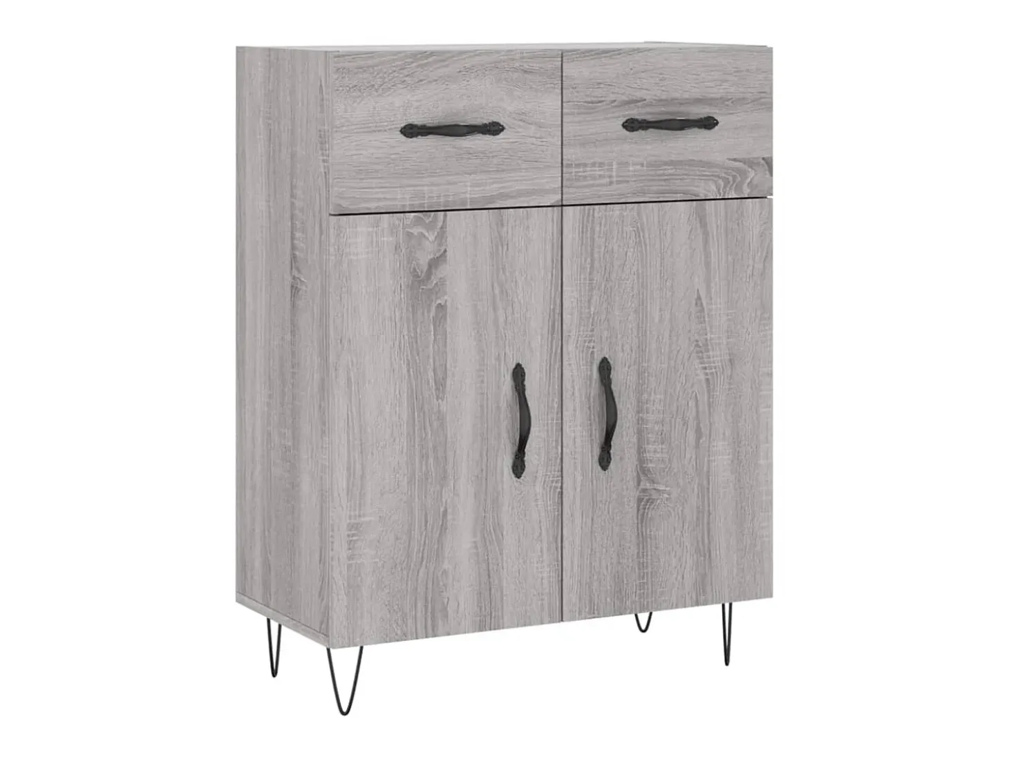 Aparador Sonoma gris 69,5x34x90 cm madera de ingeniería