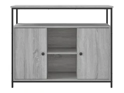 Aparador Sonoma gris 100x35x80 cm madera de ingeniería