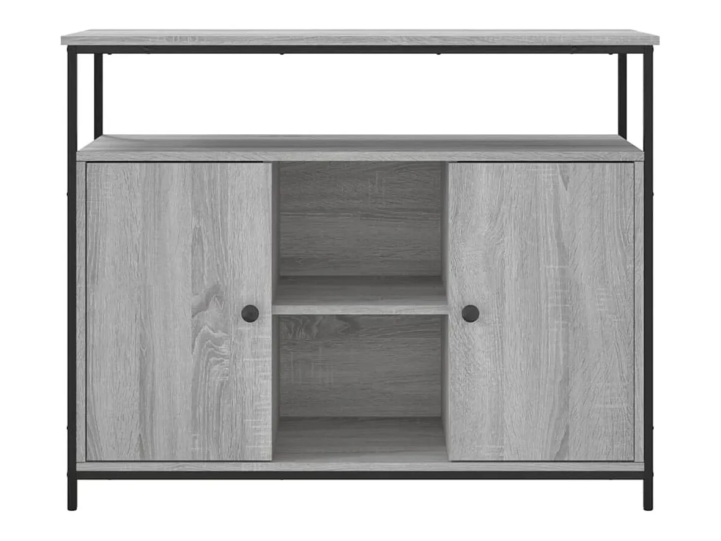 Aparador Sonoma gris 100x35x80 cm madera de ingeniería