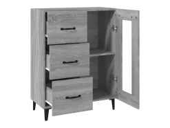 Aparador Sonoma gris 69,5x34x90 cm madera de ingeniería