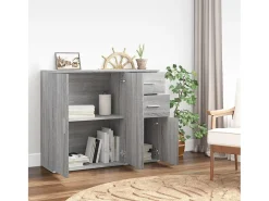 Aparador Sonoma gris 91x29,5x75 cm Madera de ingeniería