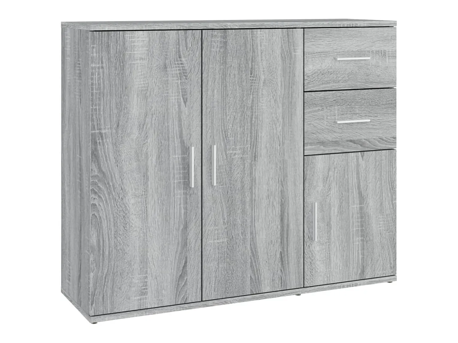 Aparador Sonoma gris 91x29,5x75 cm Madera de ingeniería