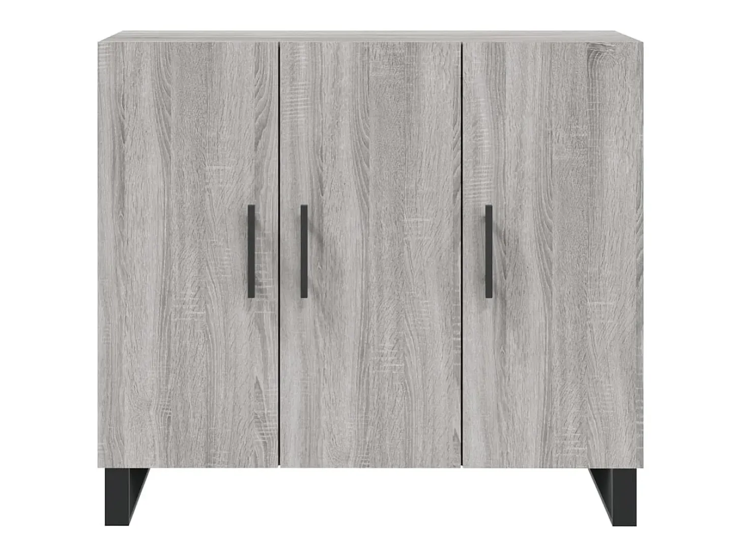 Aparador Sonoma gris 90x34x80 cm madera de ingeniería
