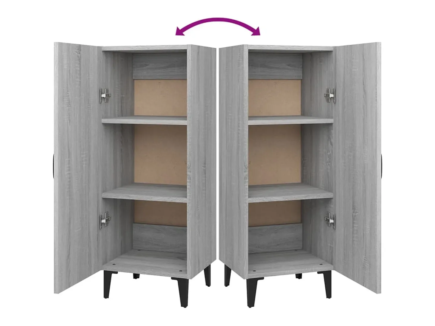 Aparador Sonoma gris 34,5x34x90 cm Madera de ingeniería