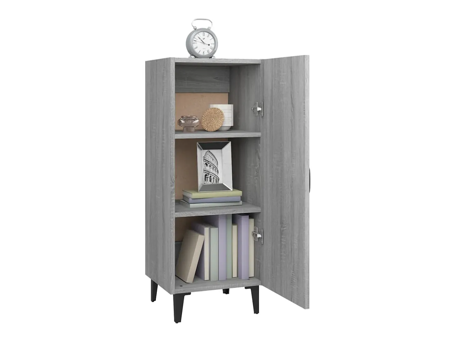 Aparador Sonoma gris 34,5x34x90 cm Madera de ingeniería