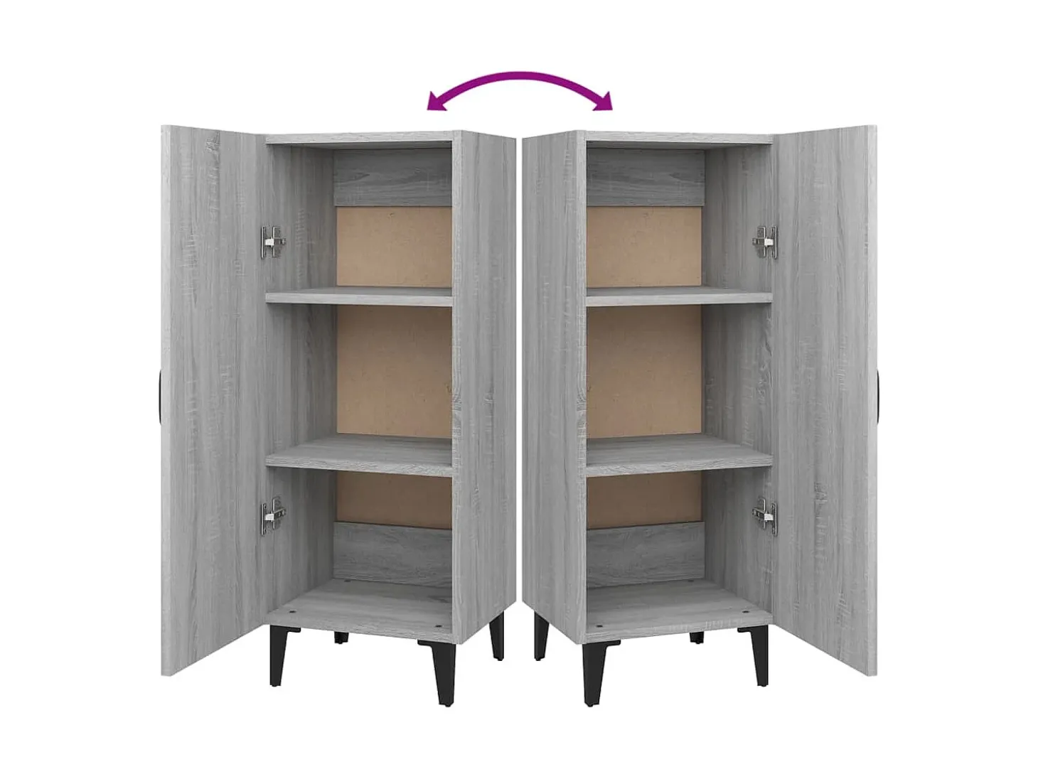 Aparador Sonoma gris 34,5x34x90 cm Madera de ingeniería