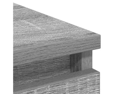 Aparador Sonoma gris 80x35x76 cm madera de ingeniería
