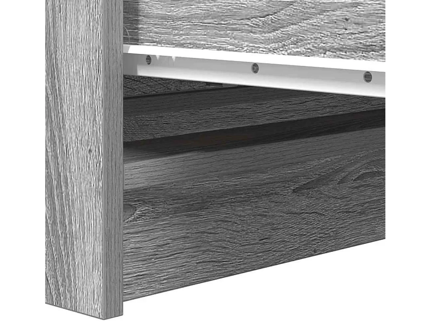 Aparador Sonoma gris 80x35x76 cm madera de ingeniería