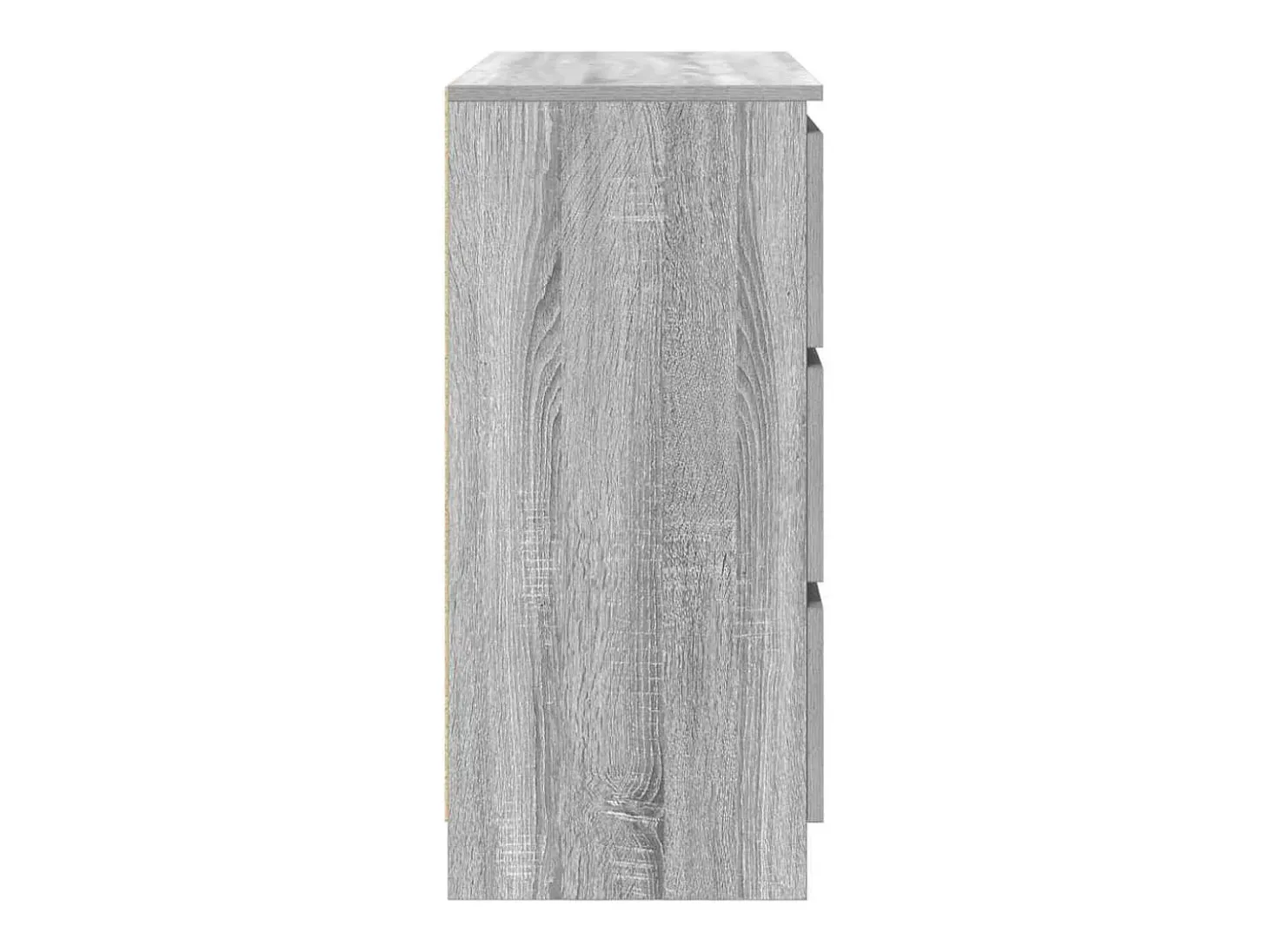 Aparador Sonoma gris 80x35x76 cm madera de ingeniería