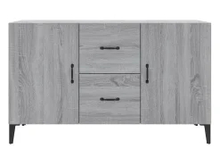 Aparador Sonoma gris 100x36x60 cm madera de ingeniería