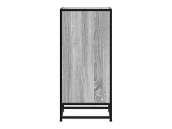 Aparador Sonoma gris 35,5x35x76 cm madera contrachapada y metal