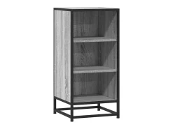Aparador Sonoma gris 35,5x35x76 cm madera contrachapada y metal