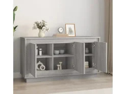 Aparador Sonoma gris 102x35x55 cm madera de ingeniería