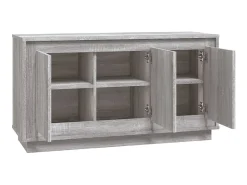 Aparador Sonoma gris 102x35x55 cm madera de ingeniería