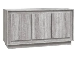 Aparador Sonoma gris 102x35x55 cm madera de ingeniería