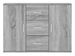 Aparador Sonoma gris 91x29,5x65 cm Madera de ingeniería